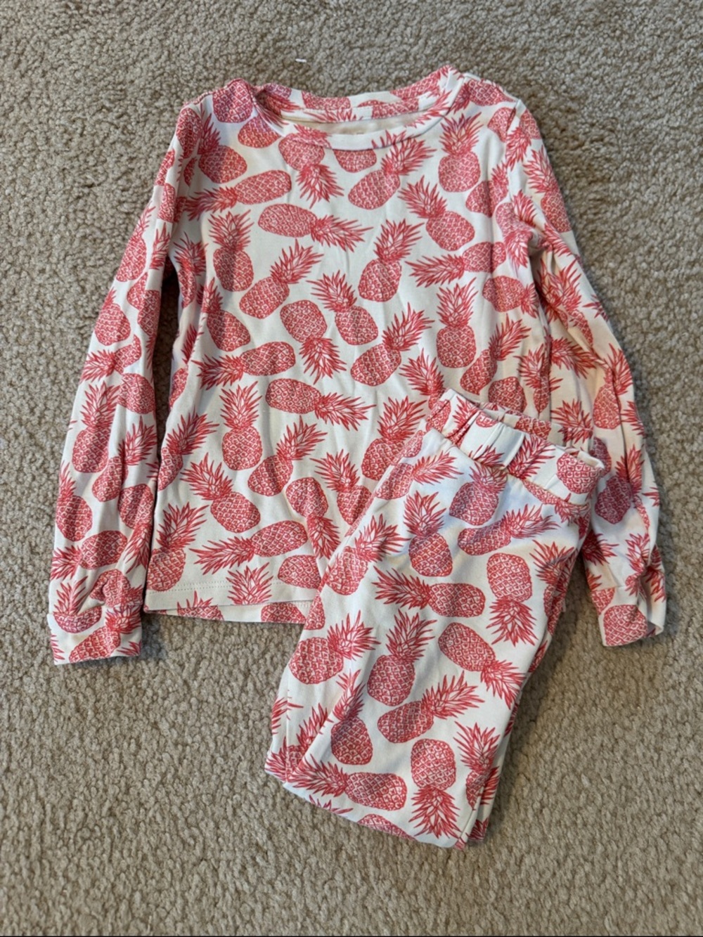 Vineyard Vines Girls Pineapple Print Pajama Set